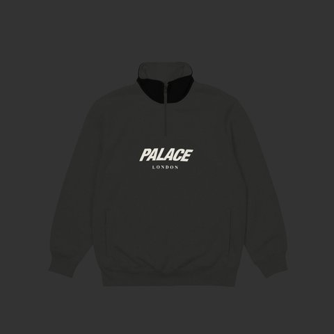 RIB 1/4 ZIP FUNNEL GREY MARL