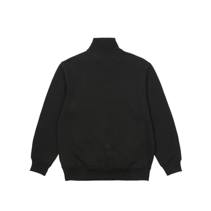 RIB 1/4 ZIP FUNNEL BLACK