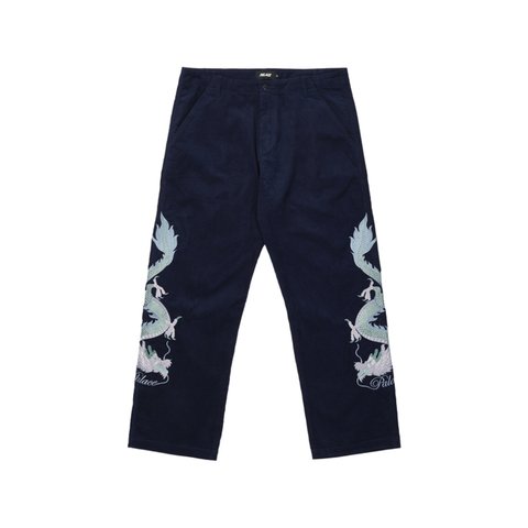 Palace DOUBLE DRAGON TOUR PLAIN PANT NAVY - Colorway