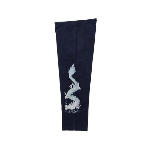 Palace DOUBLE DRAGON TOUR PLAIN PANT NAVY - Colorway
