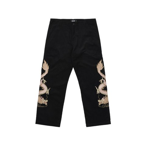 Palace DOUBLE DRAGON TOUR PLAIN PANT BLACK - Colorway