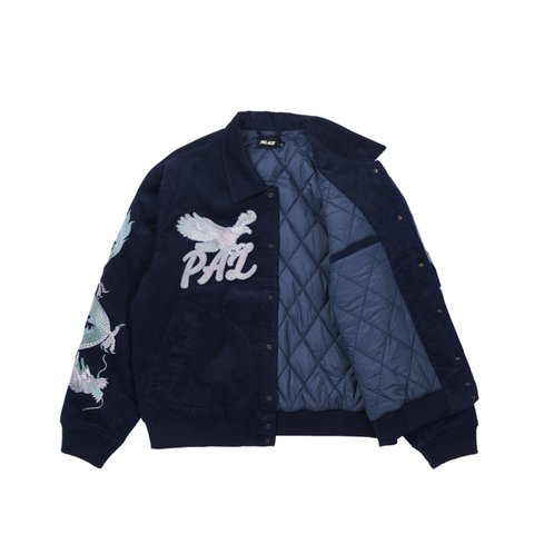 Palace DOUBLE DRAGON TOUR JACKET NAVY - Colorway