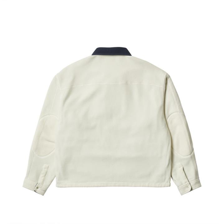 REVERSIBLE CANVAS FLEECE JACKET NAVY / NATURAL