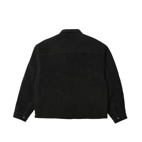 Palace REVERSIBLE CANVAS FLEECE JACKET BLACK / BLACK