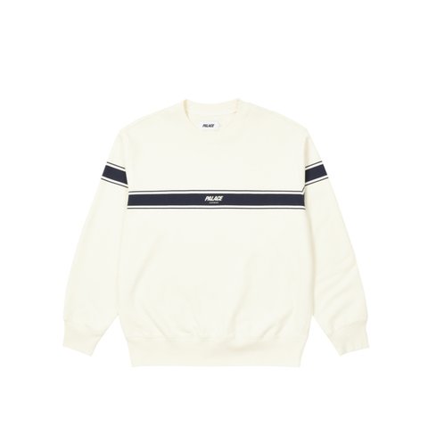 Palace PALACE LONDON TRI BAND CREW OFF WHITE - Colorway