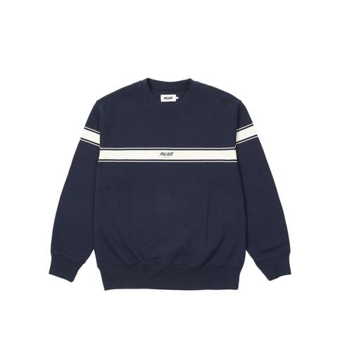 PALACE LONDON TRI BAND CREW NAVY