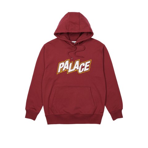 Palace ANGLO HOOD BURGUNDY - Colorway
