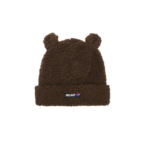 FUZZY EAR BEANIE BROWN