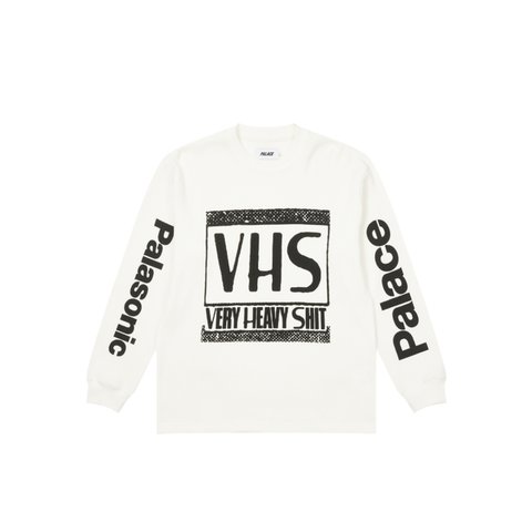 Palace VHS THERMAL LONGLSEEVE TOP WHITE - Colorway