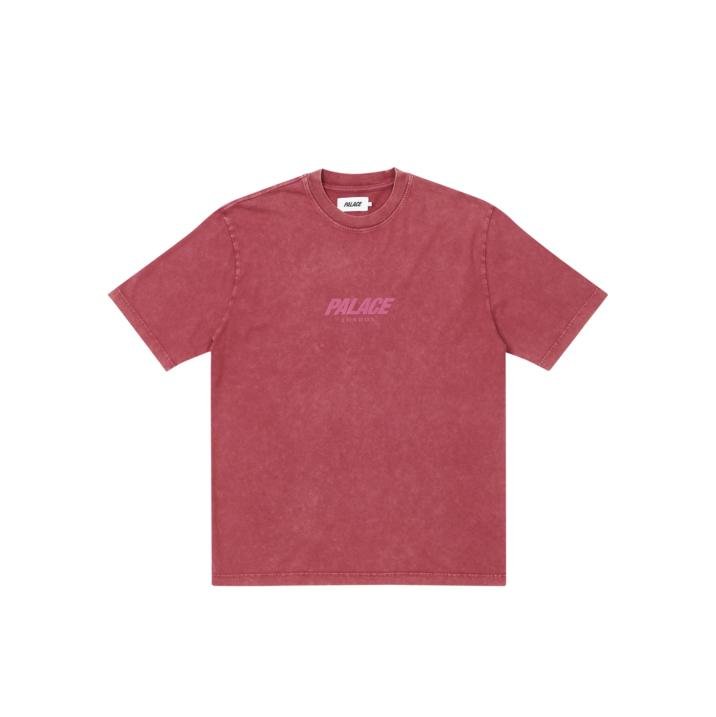ACID WASH T-SHIRT BURGUNDY