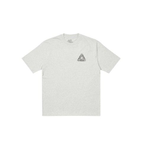 TRI-TEXT T-SHIRT GREY MARL