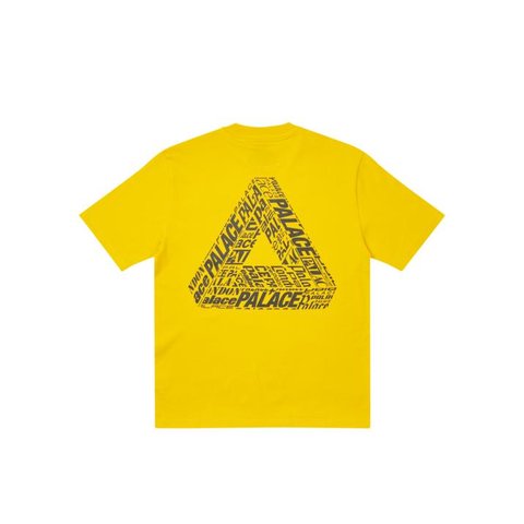Palace TRI-TEXT T-SHIRT YELLOW