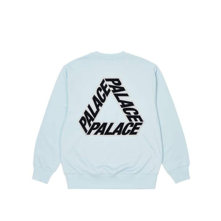 P-3 APPLIQUE CREW LIGHT BLUE
