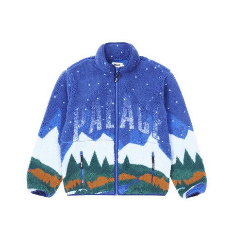 Palace PEAK FUNNEL FLEECE BLUE - Colorway