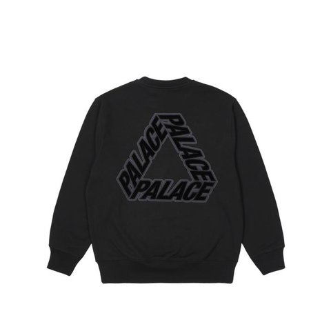 Palace P-3 APPLIQUE CREW BLACK