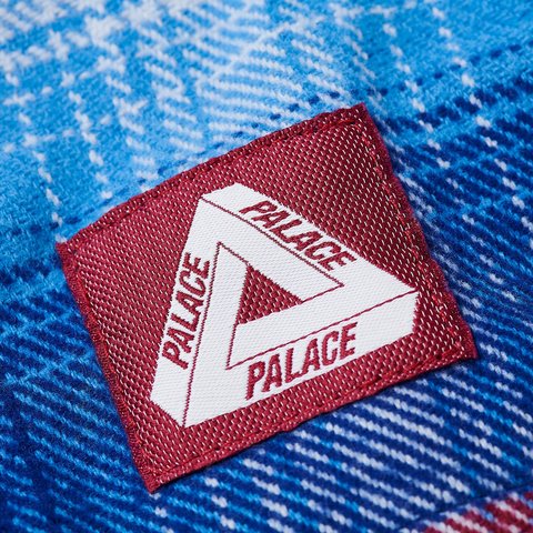 Palace WORK SHIRT BLUE / RED - Colorway