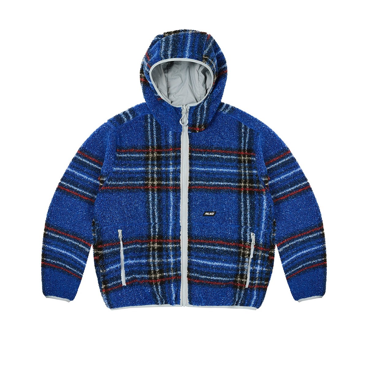 Palace REVERSIBLE CHECK FLEECE JACKET BLUE (Ultimo 2023) - $268.00
