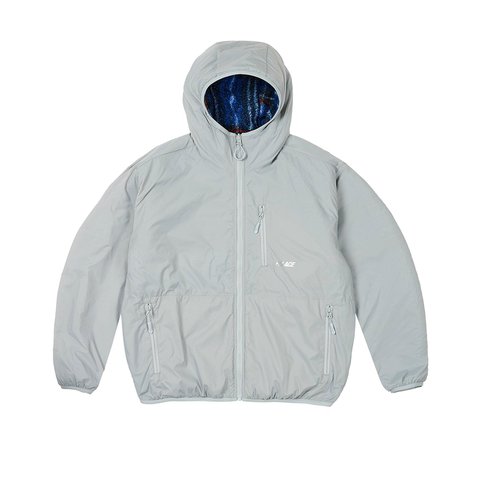 Palace REVERSIBLE CHECK FLEECE JACKET BLUE - Colorway