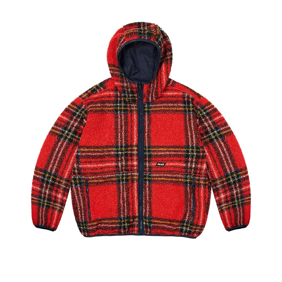 Palace REVERSIBLE CHECK FLEECE JACKET RED (Ultimo 2023) - $268.00