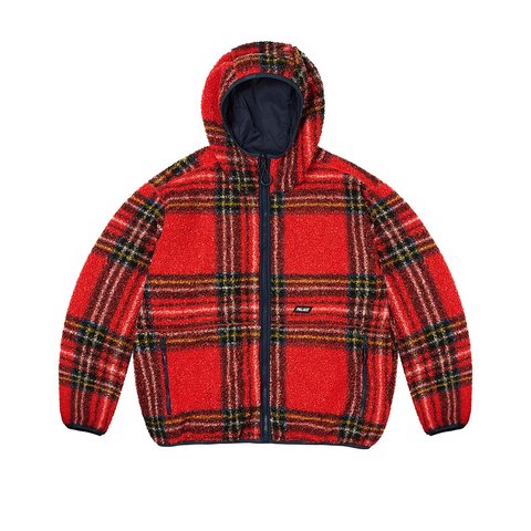 Palace REVERSIBLE CHECK FLEECE JACKET RED - $268.00