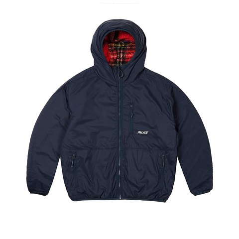 Palace REVERSIBLE CHECK FLEECE JACKET RED - Colorway