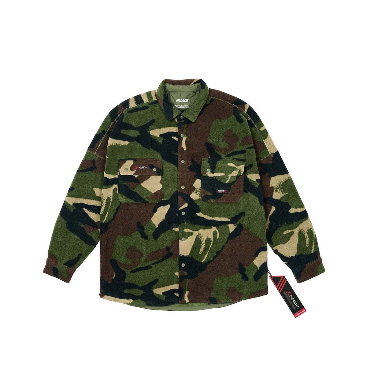 Palace POLARTEC DROP SHOULDER SHIRT WOODLAND DPM (Ultimo 2023) - $178.00
