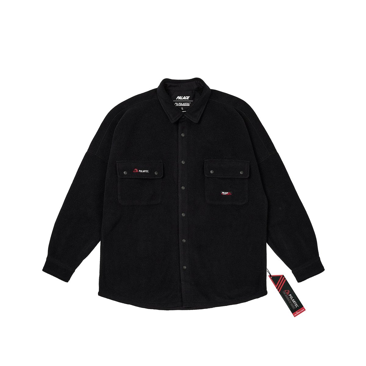 Palace POLARTEC DROP SHOULDER SHIRT BLACK (Ultimo 2023) - $178.00