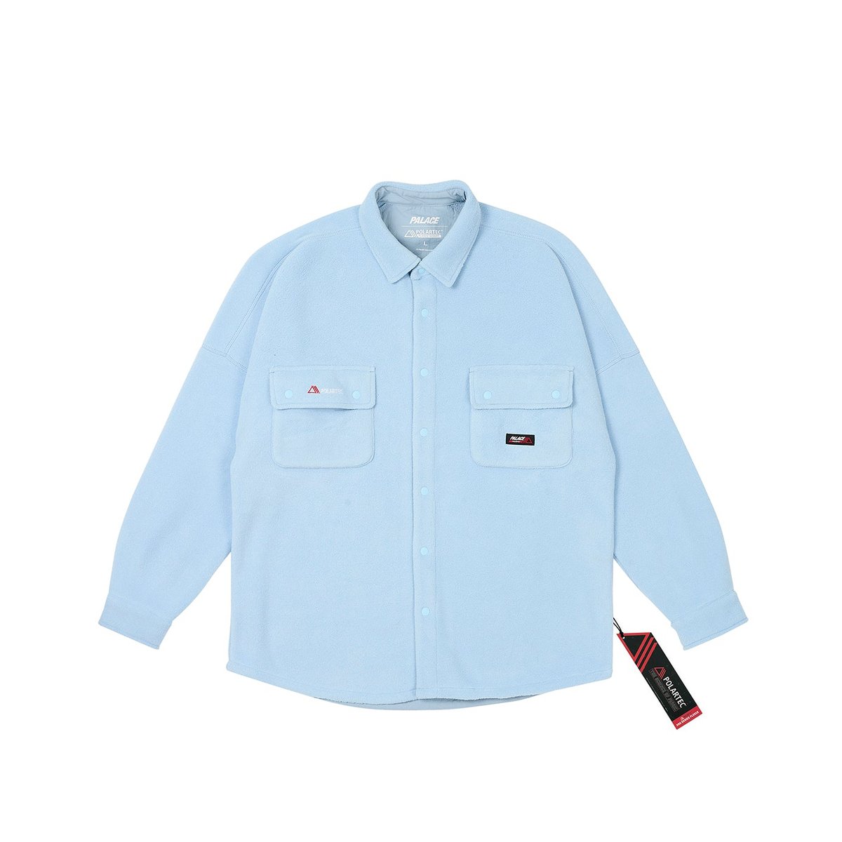 Palace POLARTEC DROP SHOULDER SHIRT CRYSTALIZED BLUE (Ultimo 2023) - $178.00