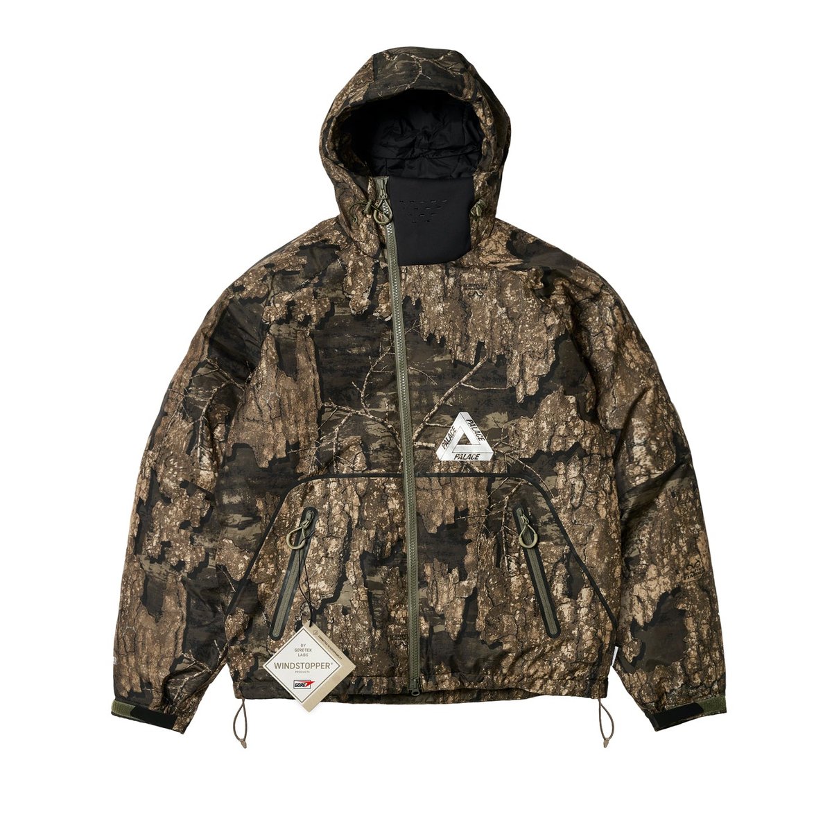 Palace GORE-TEX WINDSTOPPER MASK JACKET REALTREE TIMBER (Ultimo 2023) - $398.00