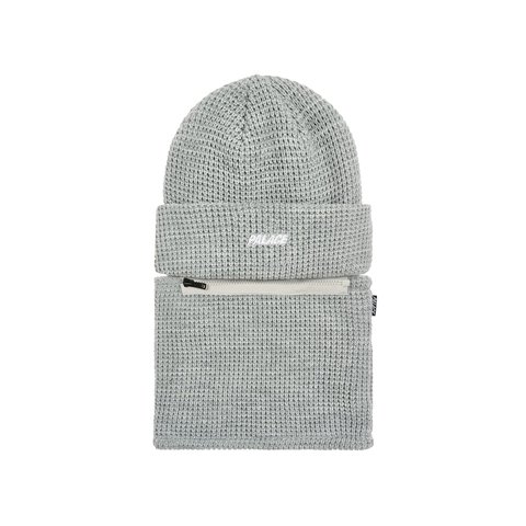 Palace ZIP OFF FACEWARMER P BEANIE GREY MARL - Colorway
