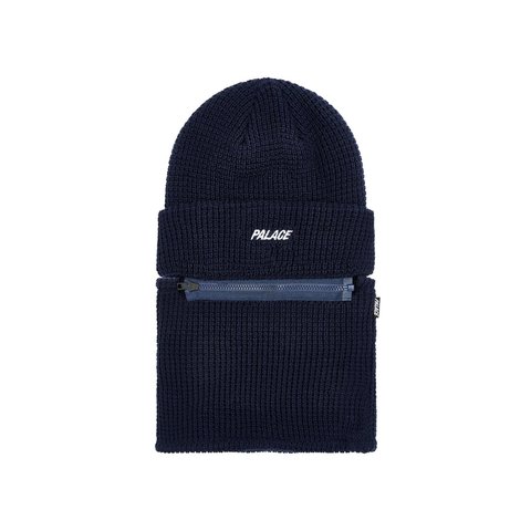 Palace ZIP OFF FACEWARMER P BEANIE NAVY - Colorway