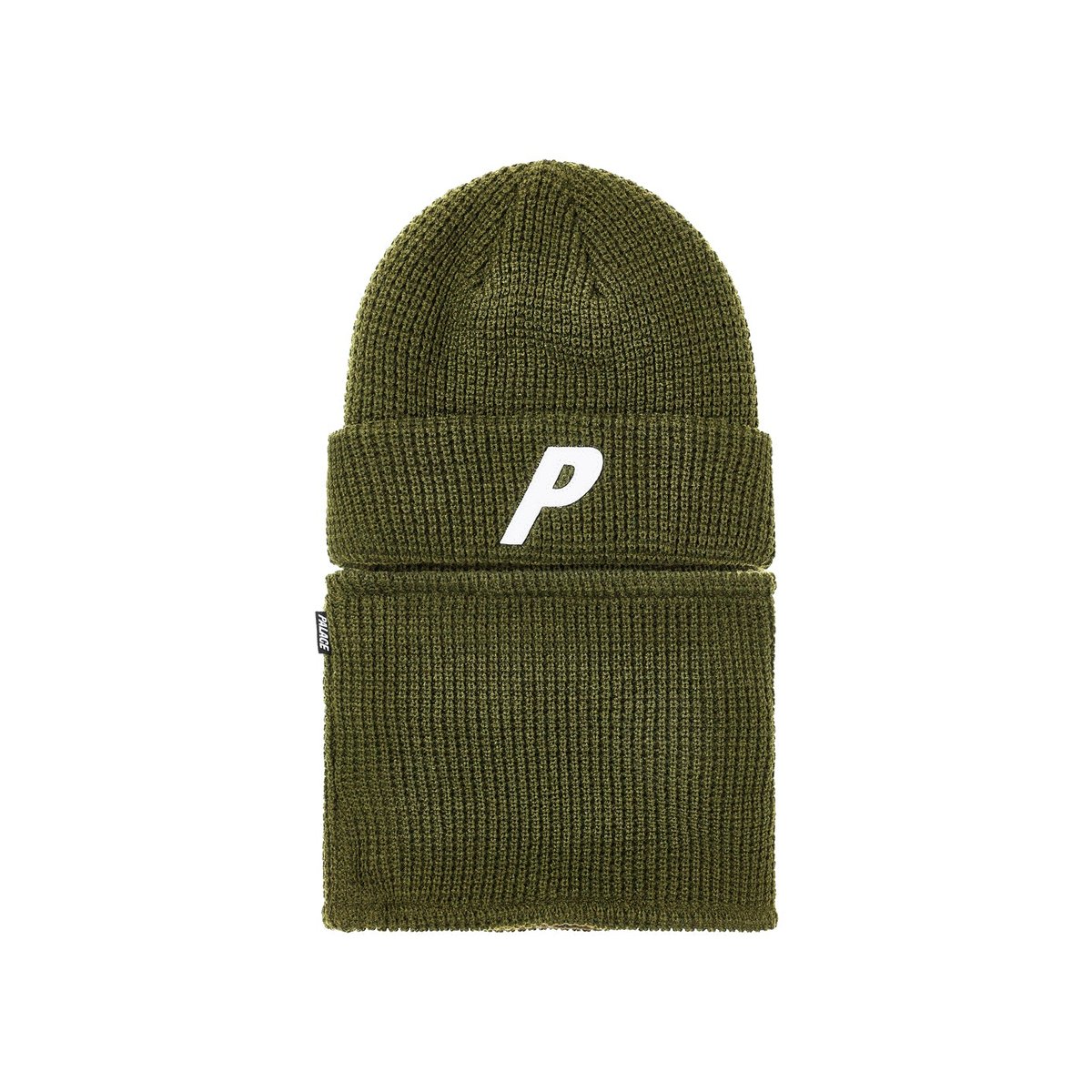 Palace ZIP OFF FACEWARMER P BEANIE THE DEEP GREEN (Ultimo 2023) - $68.00