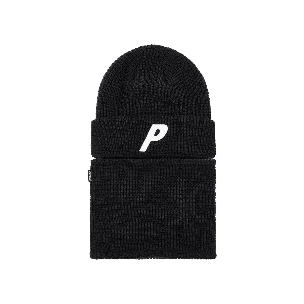 Palace ZIP OFF FACEWARMER P BEANIE BLACK (Ultimo 2023) - $68.00