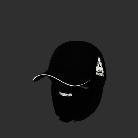 Palace GORE-TEX INFINIUM WINDSTOPPER MASK 6-PANEL BLACK - Colorway