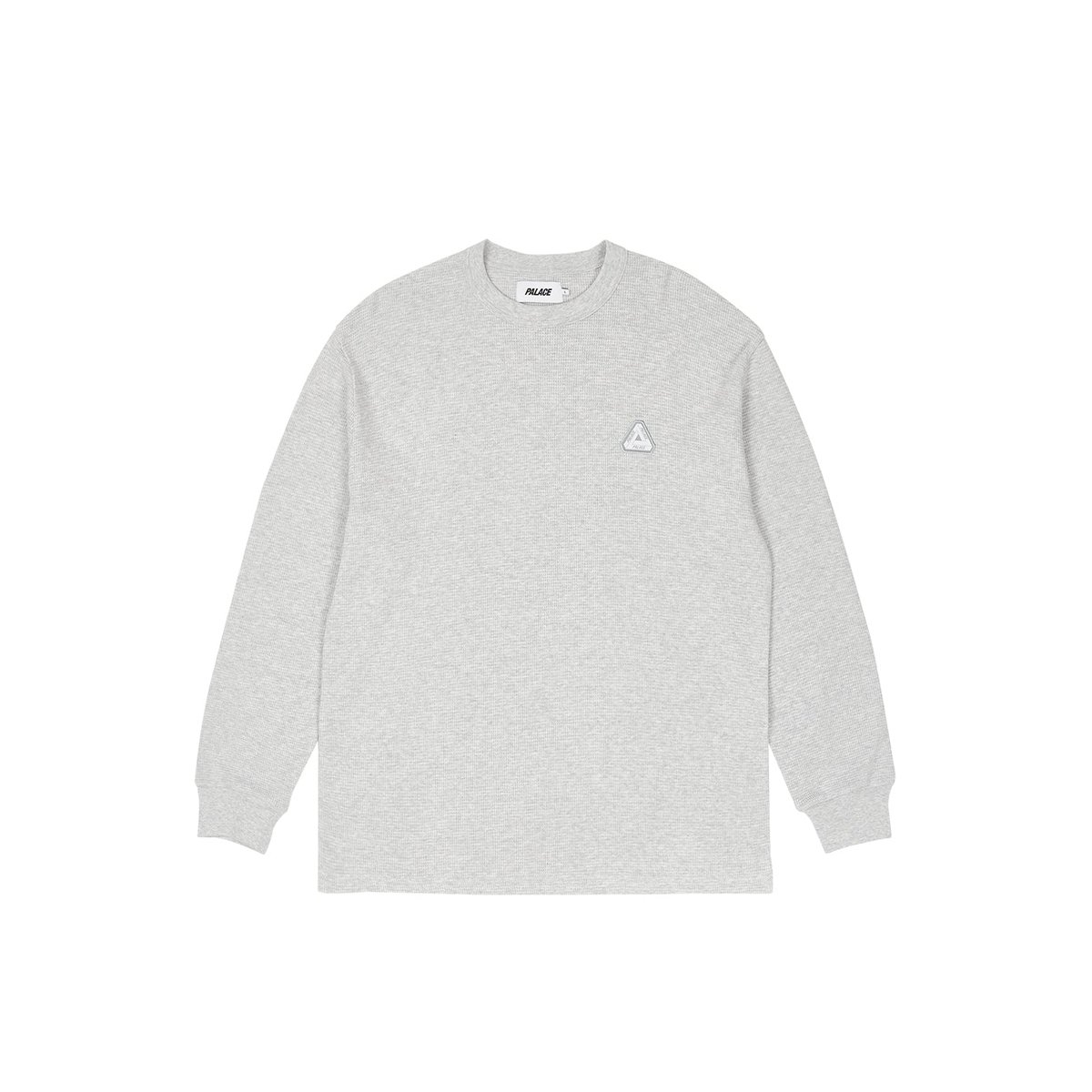 Palace WAFFLE LONGSLEEVE GREY MARL (Ultimo 2023) - $88.00