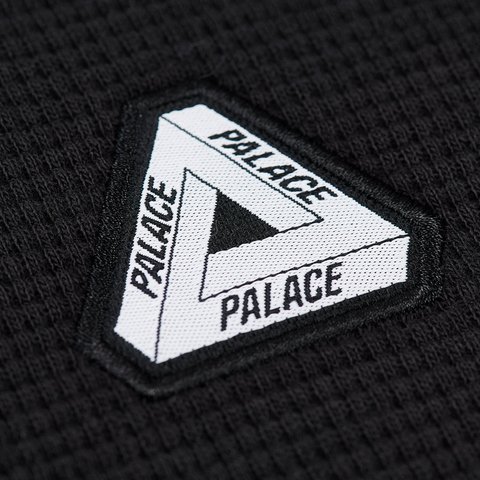 Palace WAFFLE LONGSLEEVE BLACK - Colorway