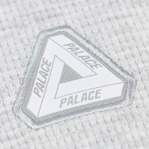 Palace WAFFLE LONGSLEEVE GREY MARL - Colorway