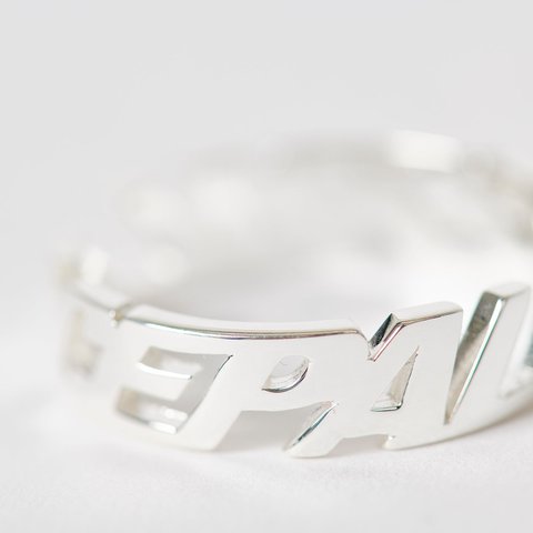 Palace REPEAT RING SILVER - Colorway