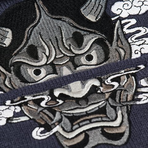 Palace MASKS NEW ERA BEANIE NAVY - Colorway