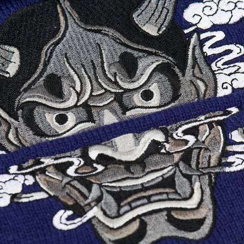 Palace MASKS NEW ERA BEANIE BLUE - Colorway