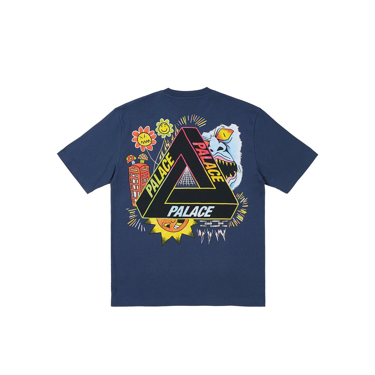 Palace TRI-LOTTIE T-SHIRT NAVY (Ultimo 2023) - $48.00