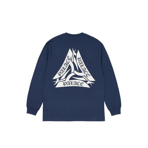 Palace TRIBAL TRI LONGSLEEVE NAVY - $58.00