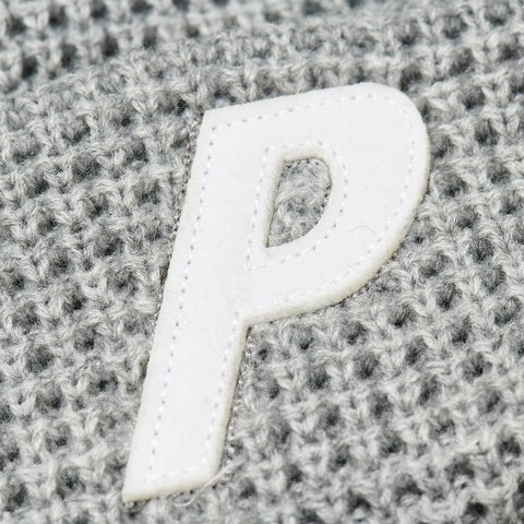 Palace ZIP OFF FACEWARMER P BEANIE GREY MARL - Colorway