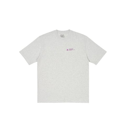 Palace WRAPPER LOGO T-SHIRT GREY MARL - Colorway