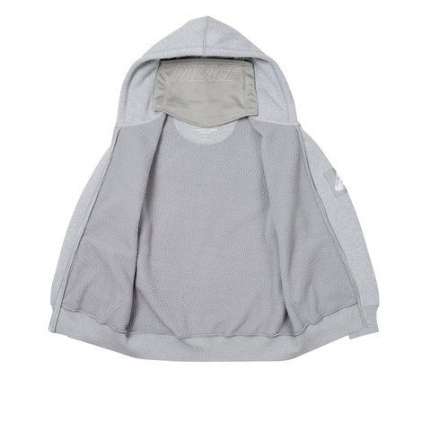 Palace FACEMASK THERMAL HOOD GREY MARL - Colorway