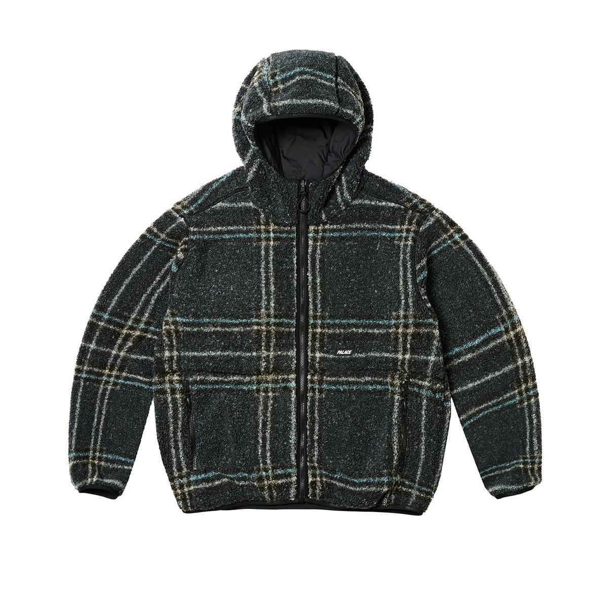 Palace REVERSIBLE CHECK FLEECE JACKET BLACK (Ultimo 2023) - $268.00