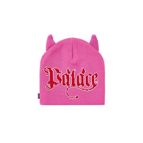 HORNY NEIN CUFF BEANIE SHOCK PINK