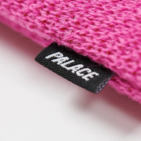 Palace HORNY NEIN CUFF BEANIE SHOCK PINK - Colorway