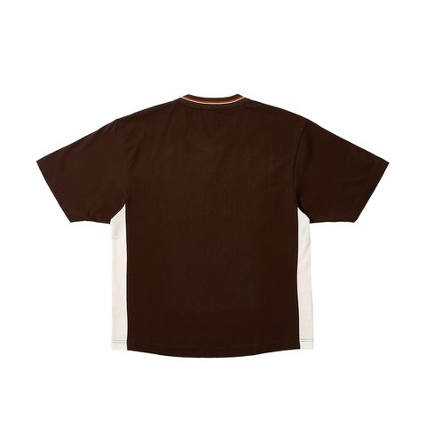 Palace PANEL V-NECK JERSEY BROWN - Colorway