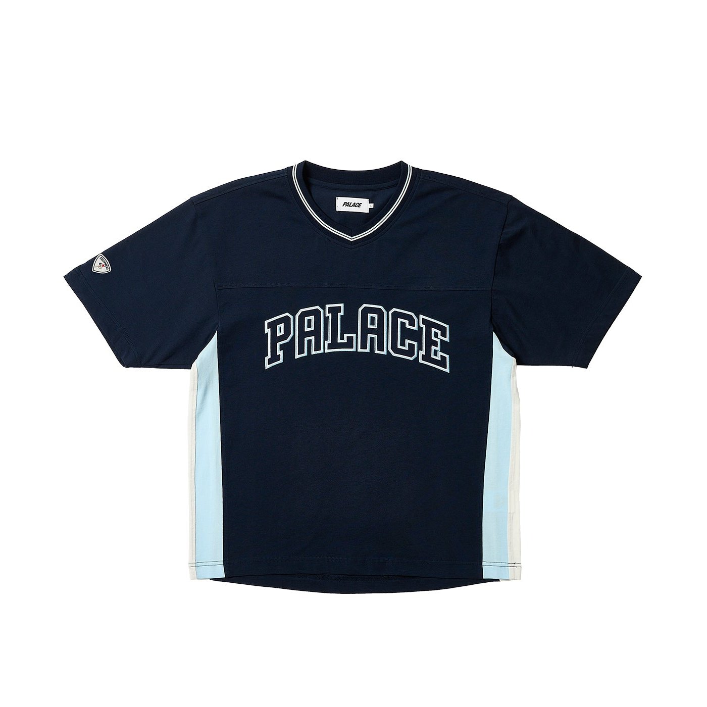 PANEL V-NECK JERSEY NAVY